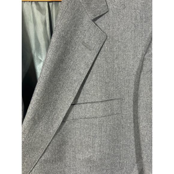 Brooks Brothers Sport Coat 48 Long Gray 100% Wool Lined Made in USA Pin Check - Picture 6 of 14